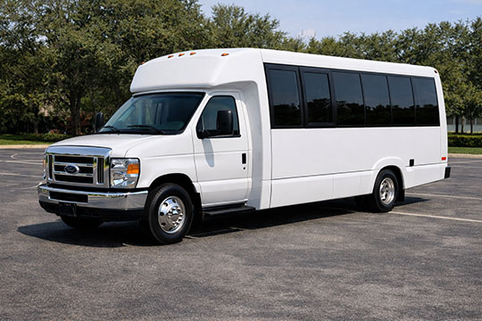 18-passenger minibus available for charter in Lehigh Acres, FL