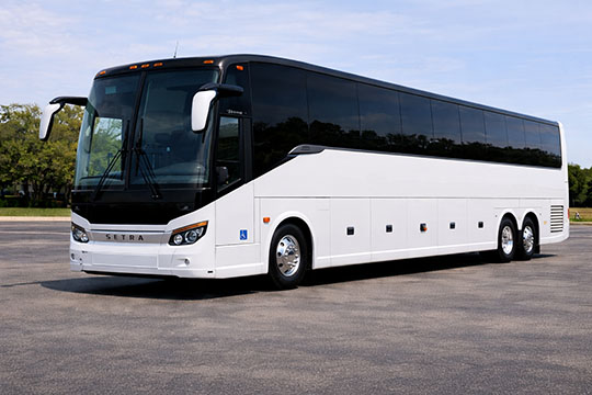 56-passenger charter bus available for charter in Lehigh Acres, FL